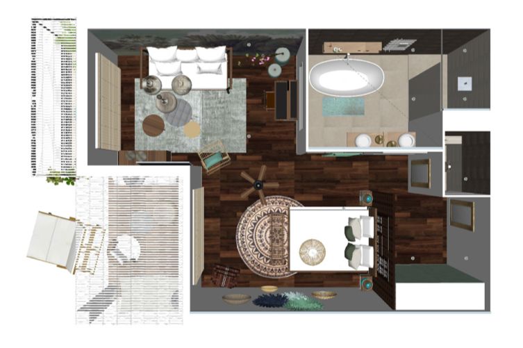 Aménagement d’une suite d’hôtel